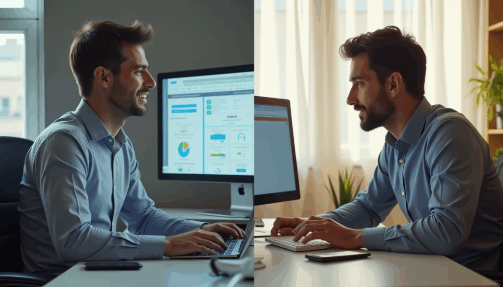 Top 10 Passive Income Ideas for 2025 – Earn Money While You Sleep Comparison of traditional job vs. passive income lifestyle in 2025