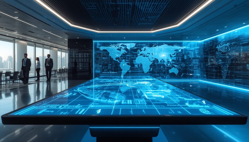 futuristic co-working space in a Dubai