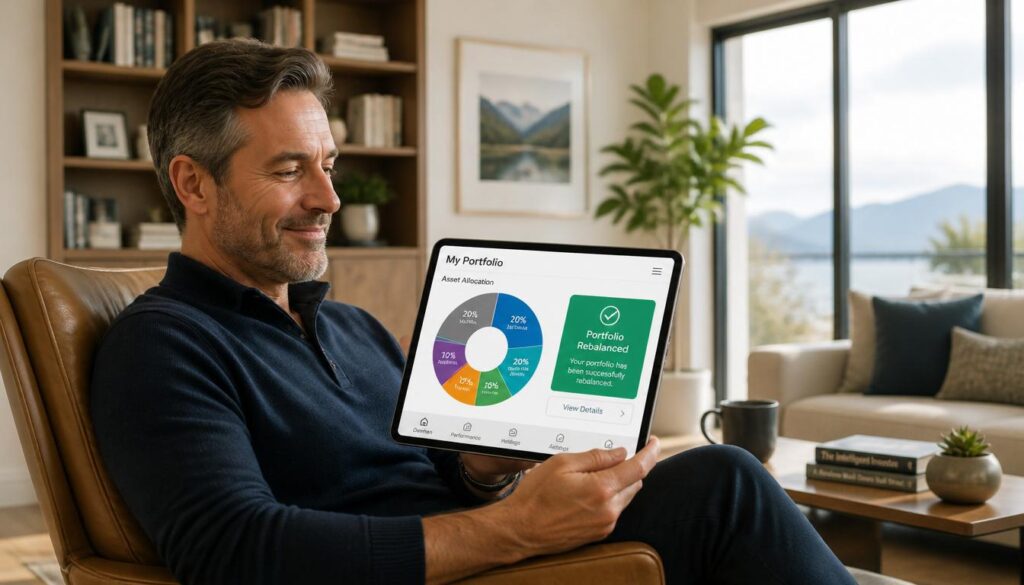 investor sitting in a comfortable chair