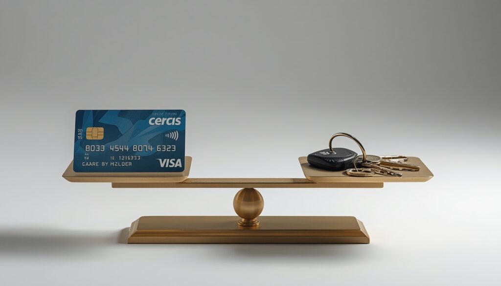 symbolizing a healthy, balanced mix of revolving and installment credit