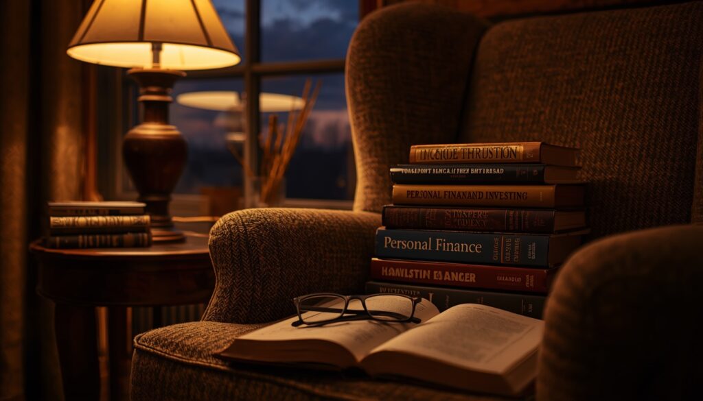 A cozy reading nook with a comfortable armchair