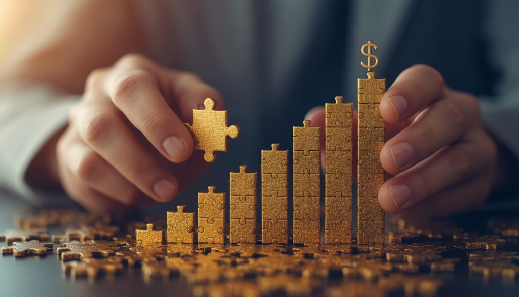 A_person_s_hands_placing_the_final_golden_puzzle_piece_into_a_completed_jigsaw_p-0