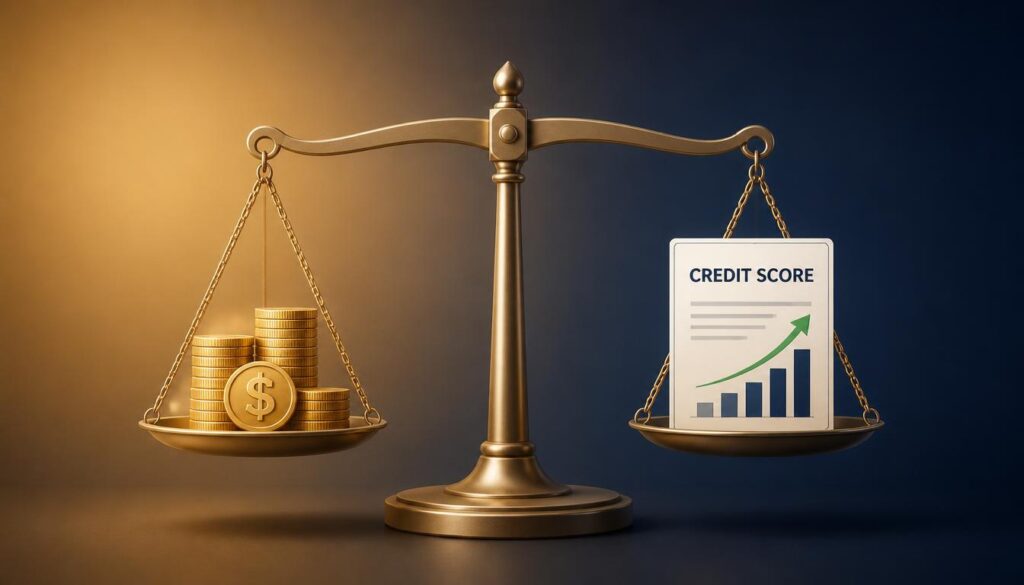 The scale is perfectly balanced