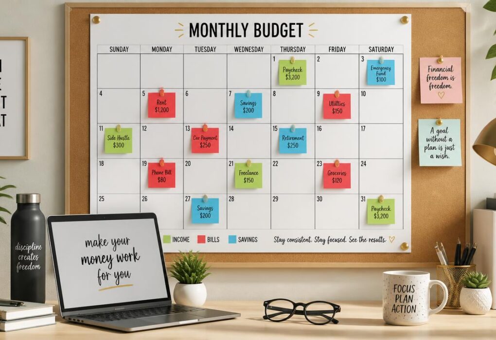 Ultimate guide to creating a visual budgeting calendar for financial freedom and money management