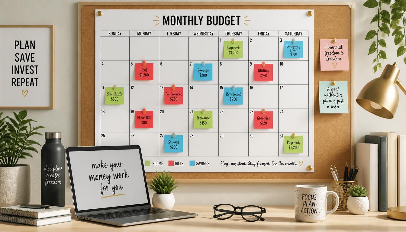 Ultimate guide to creating a visual budgeting calendar for financial freedom and money management